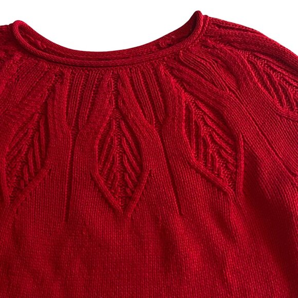 Chaps Women's Red Crewneck Pullover Sweater Size S - Picture 4 of 15